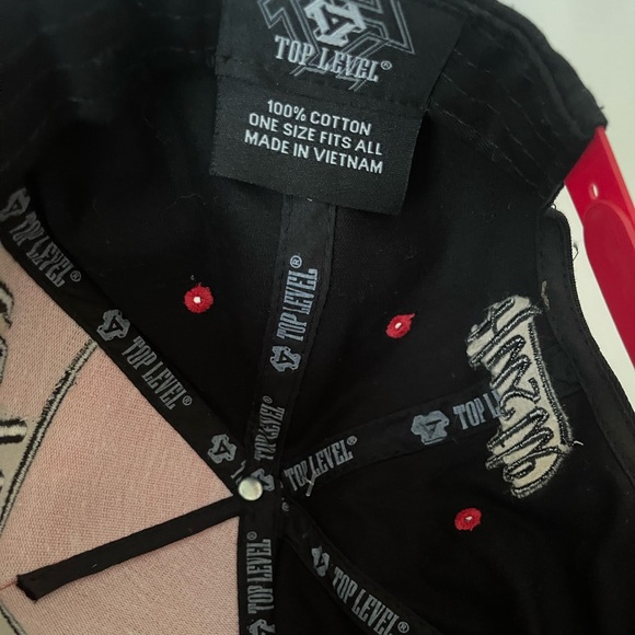 Hustle Embroidered Ball Cap by Top Level 100% Cotton One Size Snap Back - Picture 8 of 8